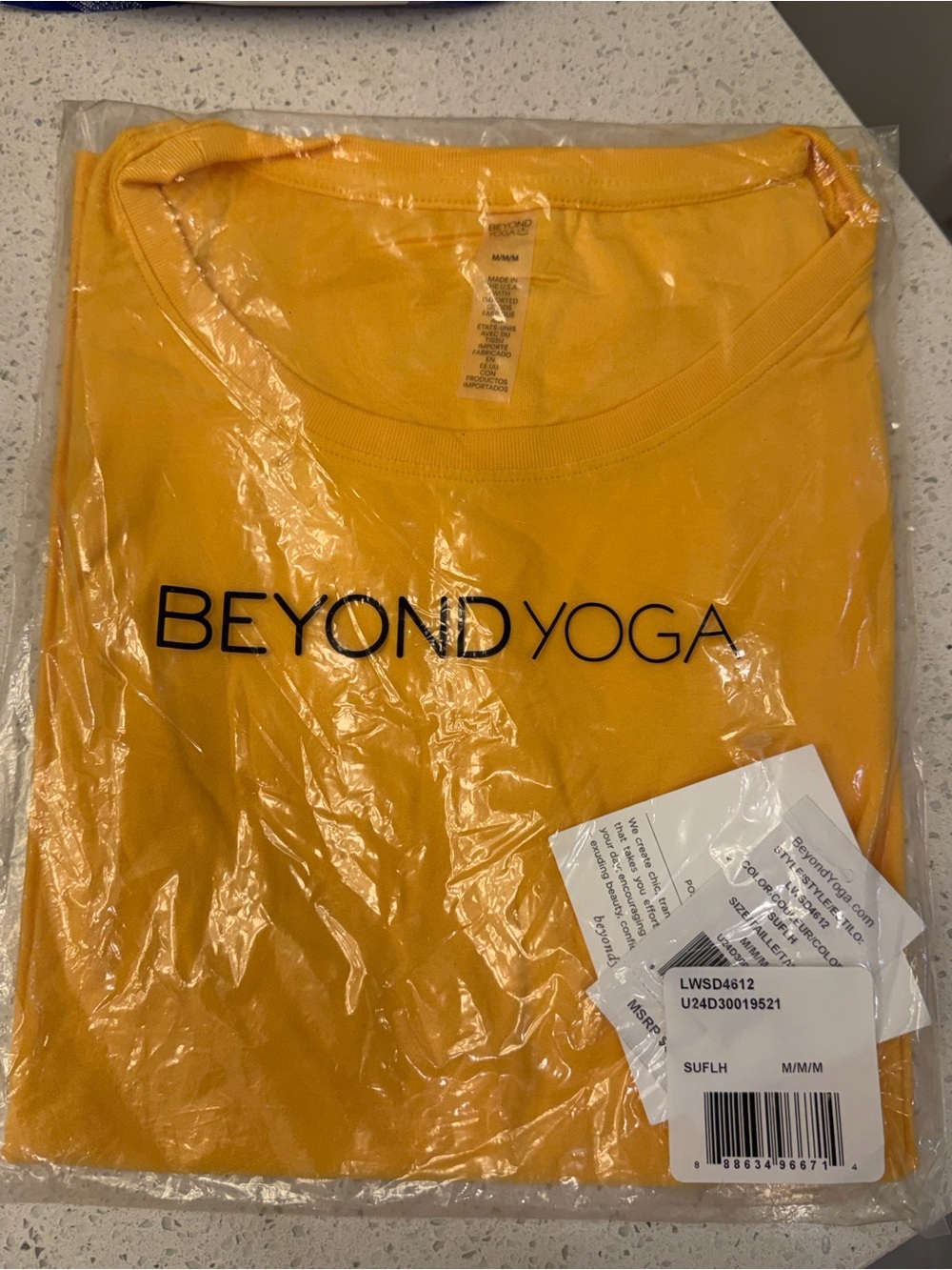 Beyond Yoga Women's Short Sleeveless Top + Leggings  - Yellow
